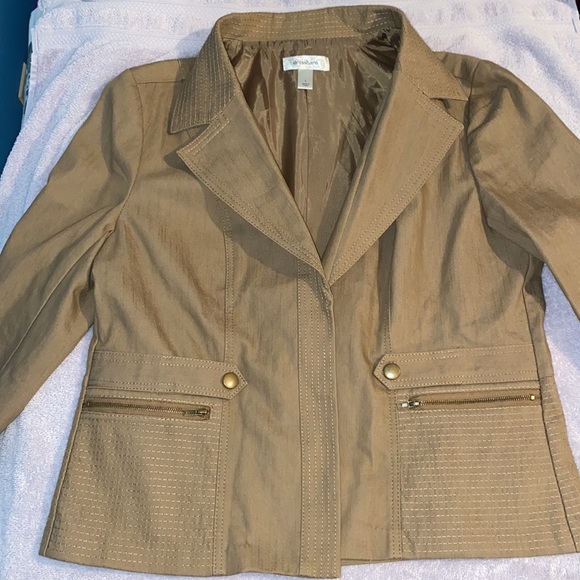 Brown, 3 quarter length sleeve, jacket - Picture 3 of 3